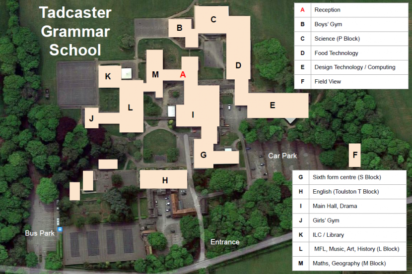 School Maps Tadcaster Grammar School